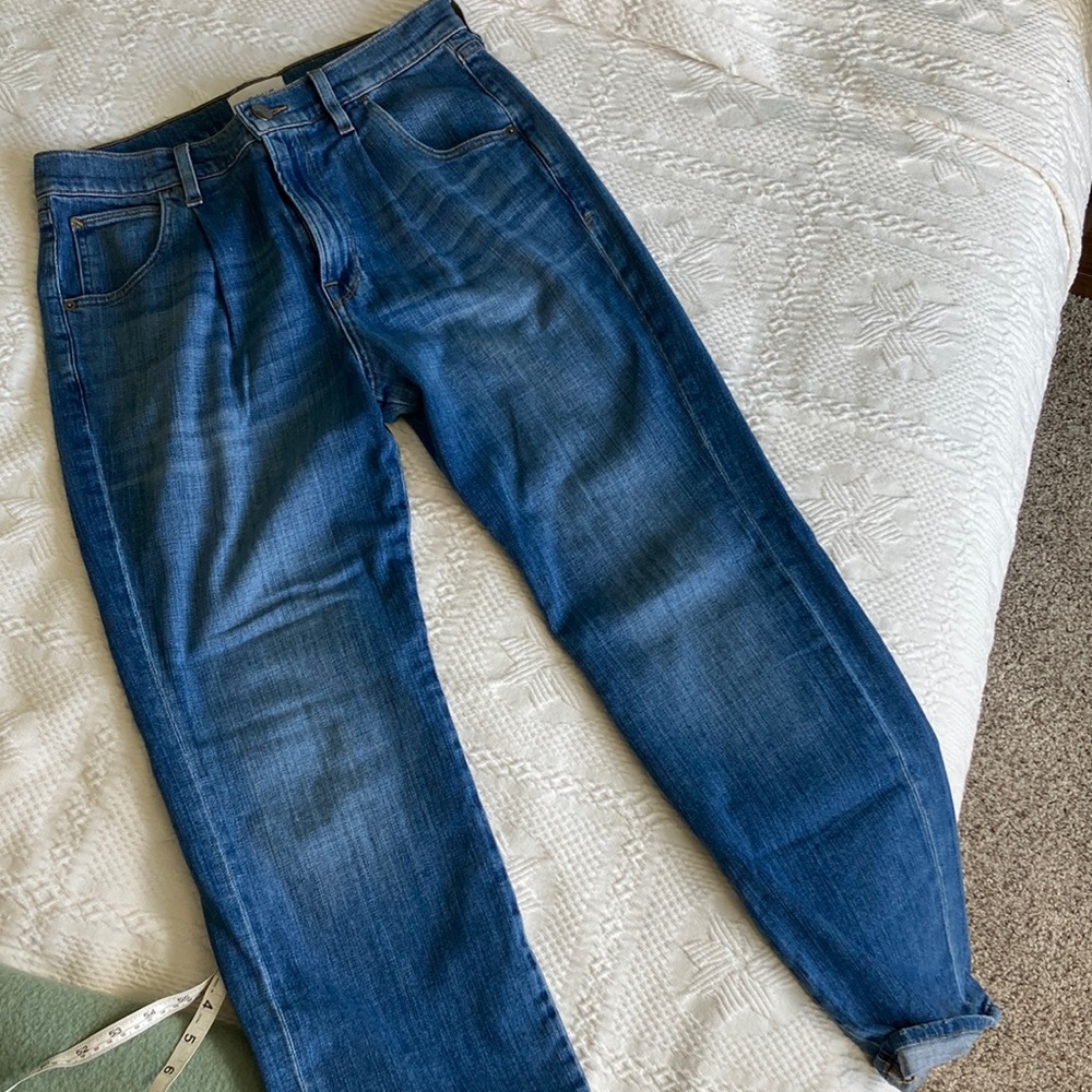 Pleated Frame “Le Baggy” Jeans